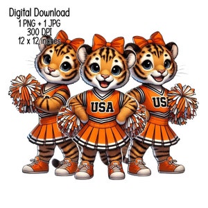 Tiger Cheerleader Uniform - Etsy