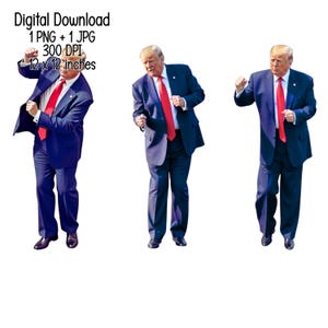 青いスーツを着た踊るトランプのユーモラスなイラスト 透明なデジタルダウンロード ユーモラスなクリップアートイラスト 商用利用 PNG JPG