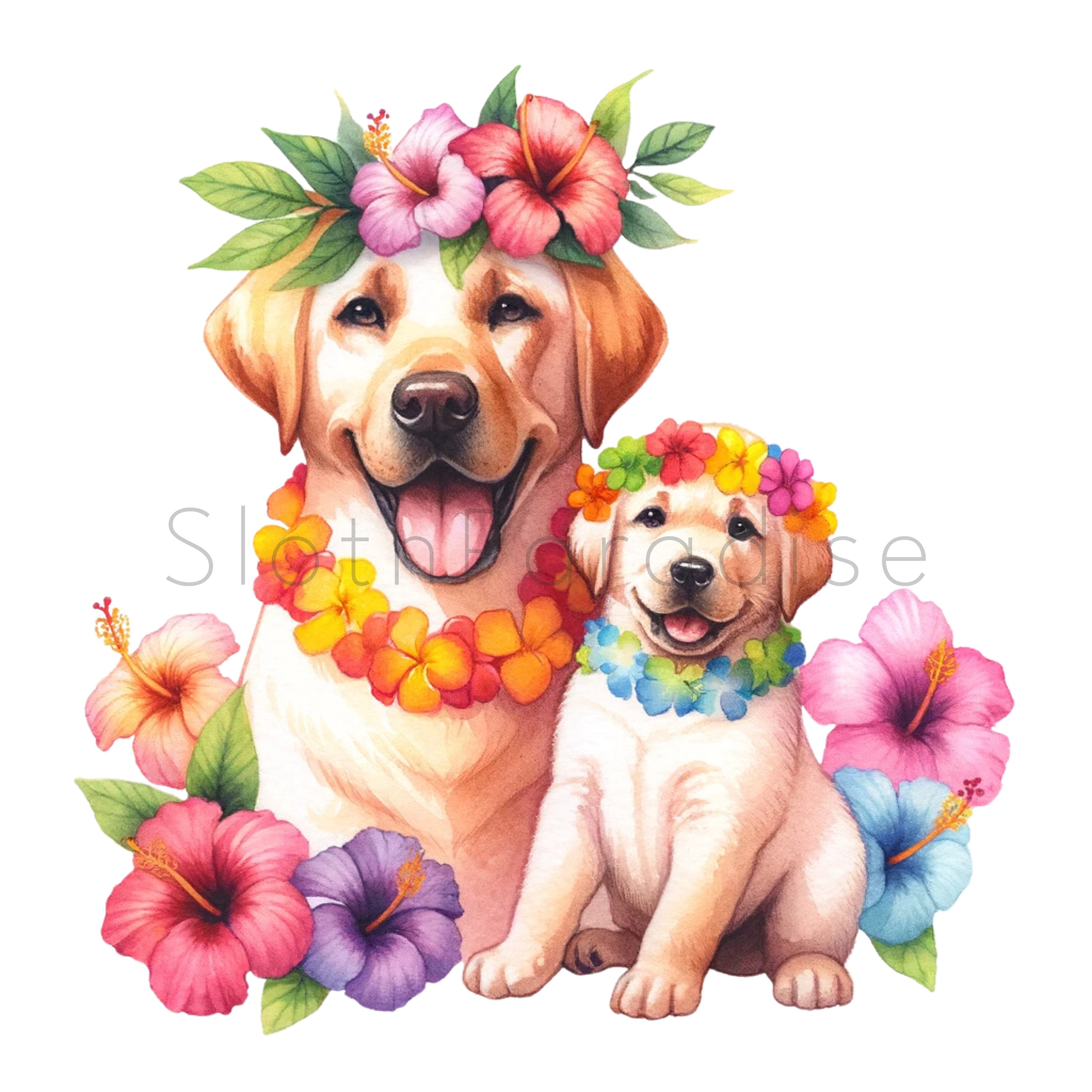 12 PNG ハワイ ビーチ ラブラドール犬 透明 クリップアート