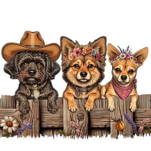 Custom order - besties Clipart Illustration - funny dogs  Digital Download, JPG, Transparent PNG