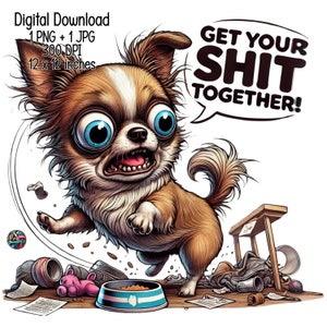 Get Your Shit Together - Humorvolles Digital Download Sublimationsdesign, PNG, JPG