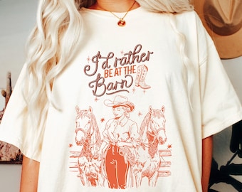 納屋にいたい - Tシャツデザイン、デジタルダウンロード、昇華PNG、カウガール