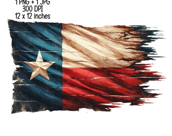Texas Flag digital download, TX, T-shirt design, Commercial Use Sublimation designs, transparent PNG, JPG