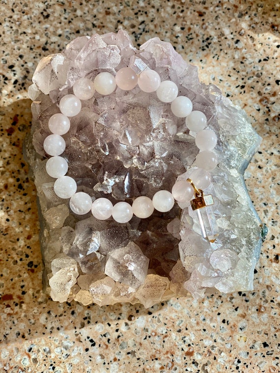 Rose Quartz Goddess Bracelet