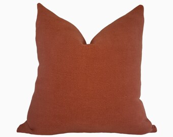 Rust linen pillow | Etsy Rust linen pillow | Etsy
