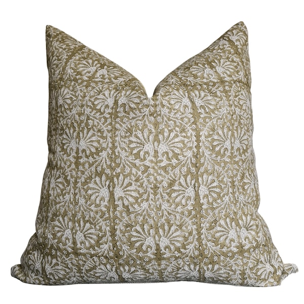 Olive Green Pillow Etsy