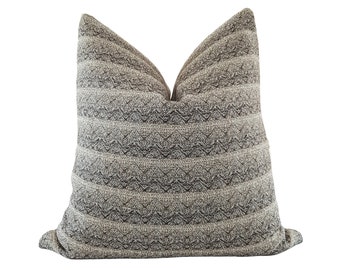 BLAIR | Rustic Cotton Woven Boho Cushion Cover, Boho Pillow, Linen Throw Pillow, Rustic Decor, California Casual, Farmhouse Decor