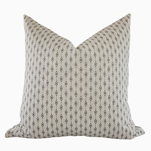 EMILY Modern Farmhouse Linen Stripe Cushion Cover Stripe Etsy