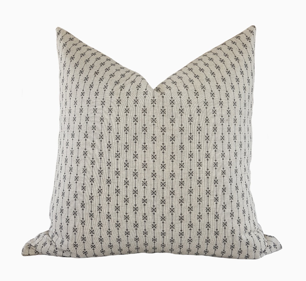EMILY | Modern Farmhouse Linen Stripe Cushion Cover, Stripe Linen Pil…