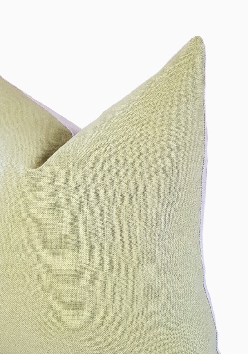 Plain Green Linen Cushion Cover UK Green Linen Pillow Cover Etsy