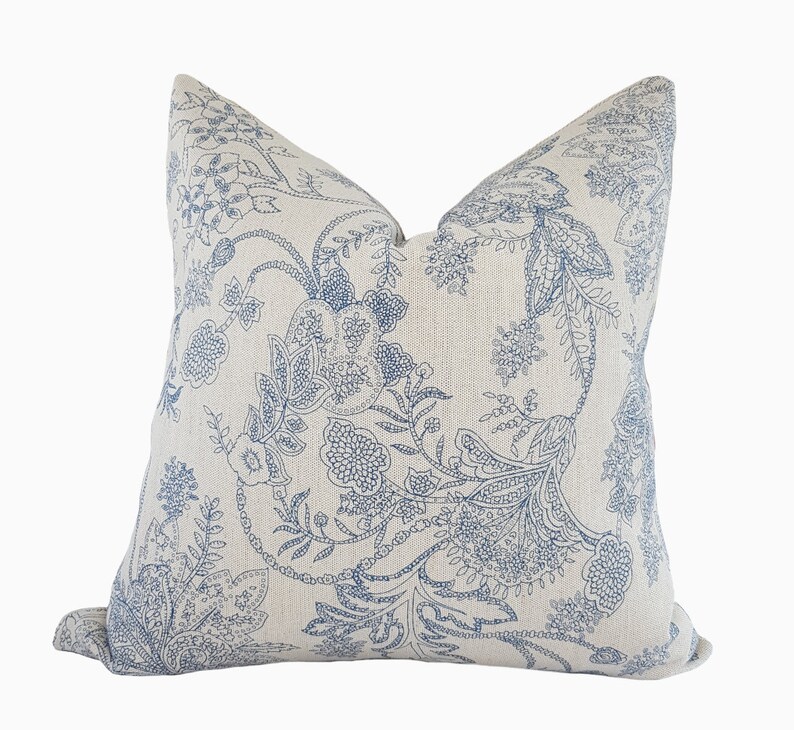 French Country Farmhouse Floral Linen Cushion Cover UK Etsy UK