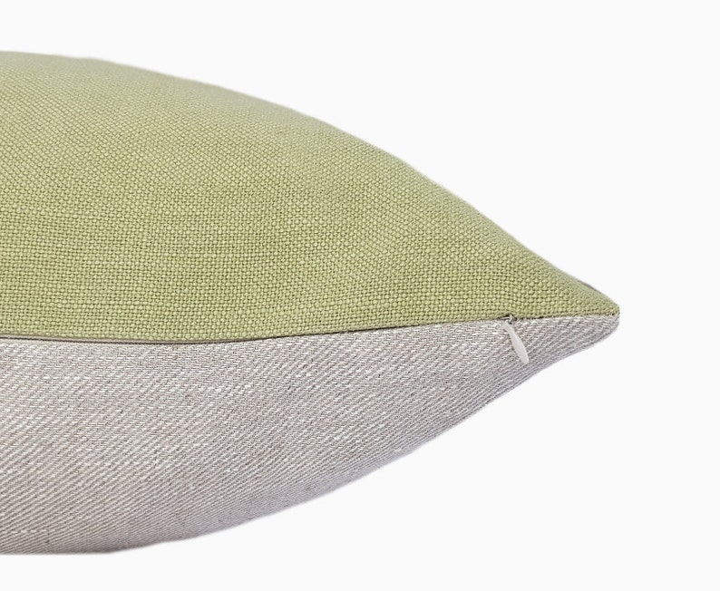 Plain Green Linen Cushion Cover UK Green Linen Pillow Cover Etsy