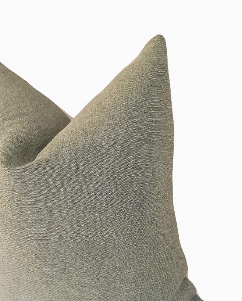 SAGE Rustic Sage Green Jute and Linen Cushion Cover Sage Etsy