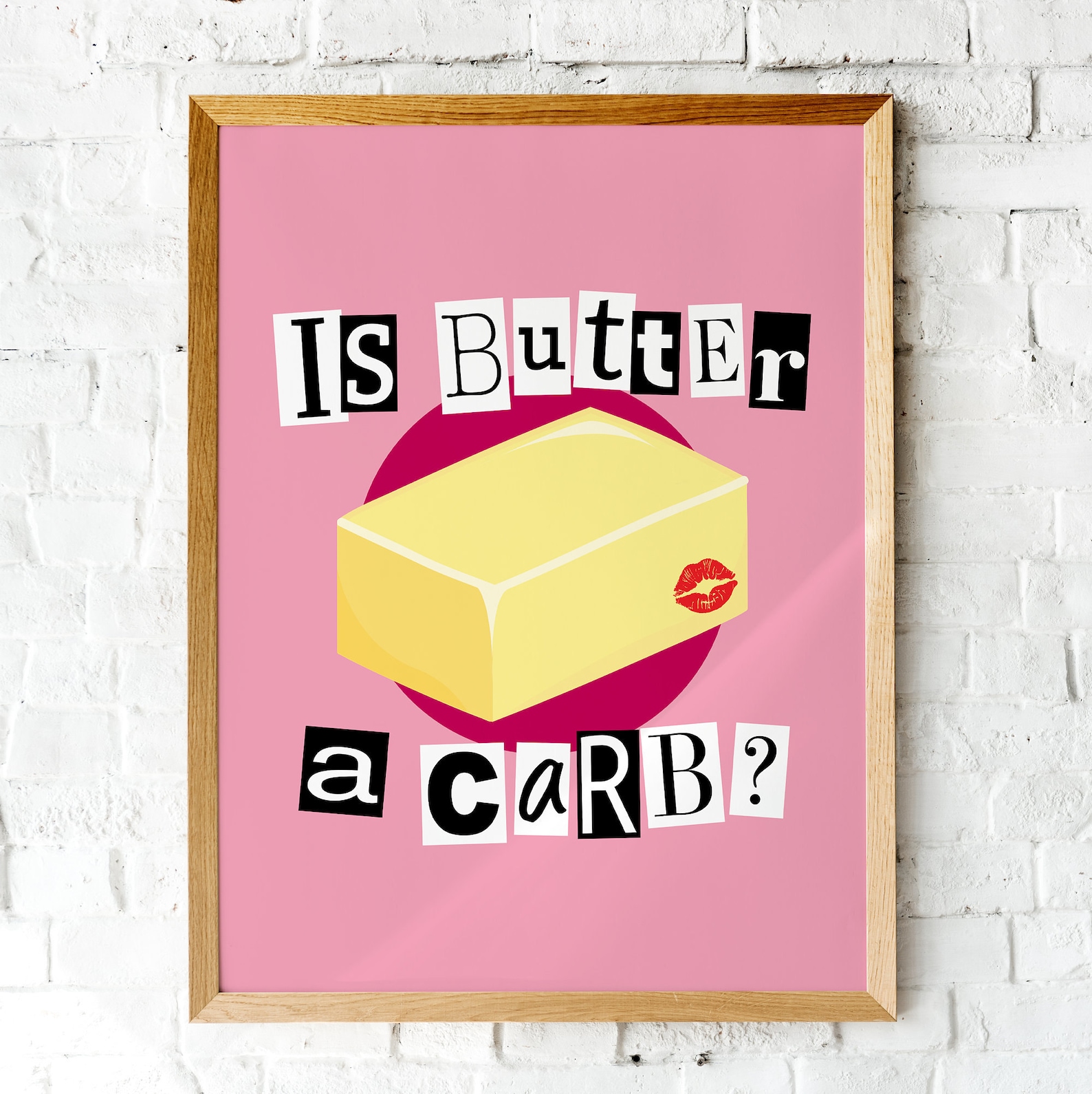 Mean Girls Is Butter A Carb Quote Mean Girls Poster | Etsy