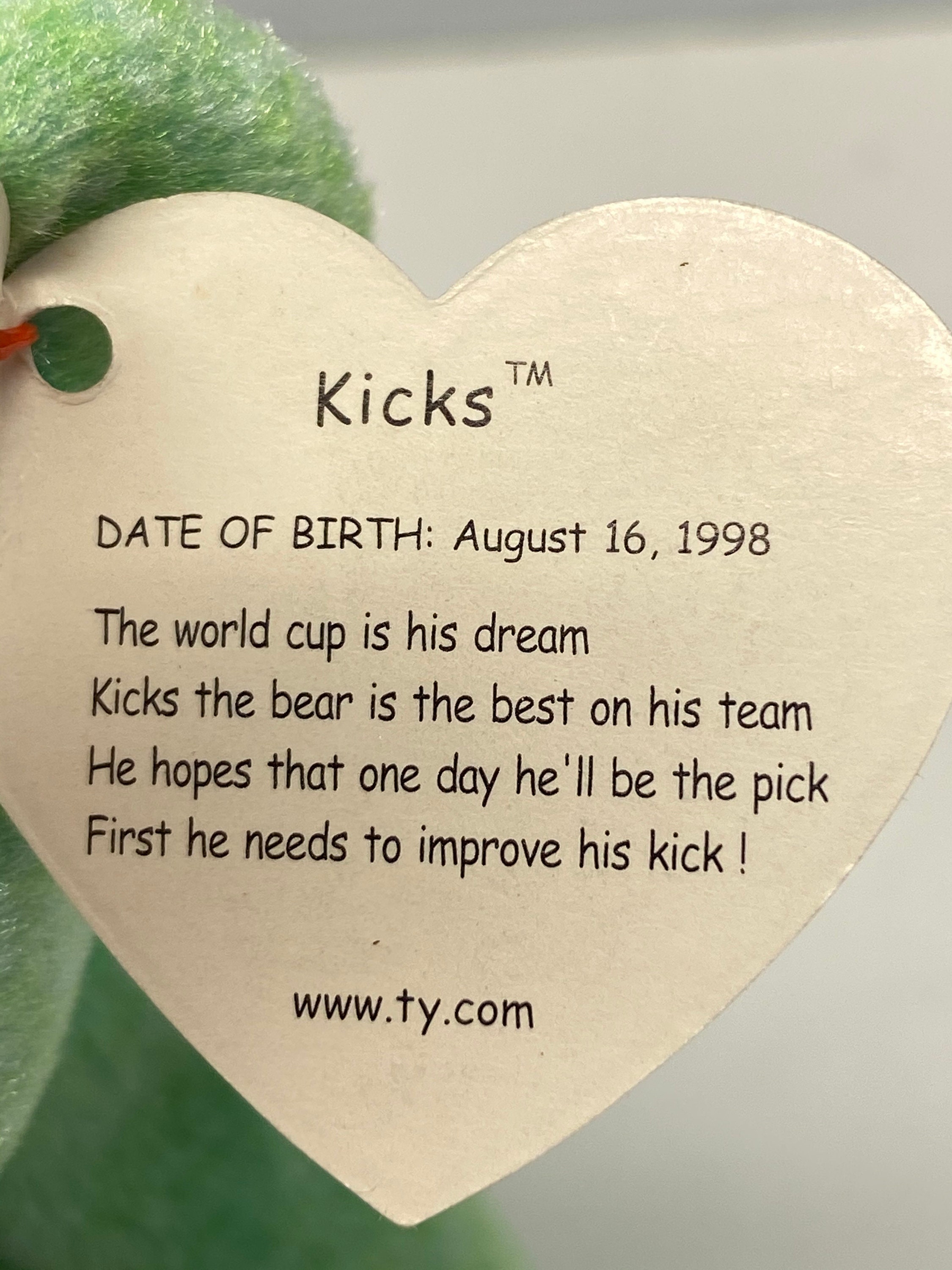 Kicks BEANIE BABY. Errors And Free Shipping | Etsy