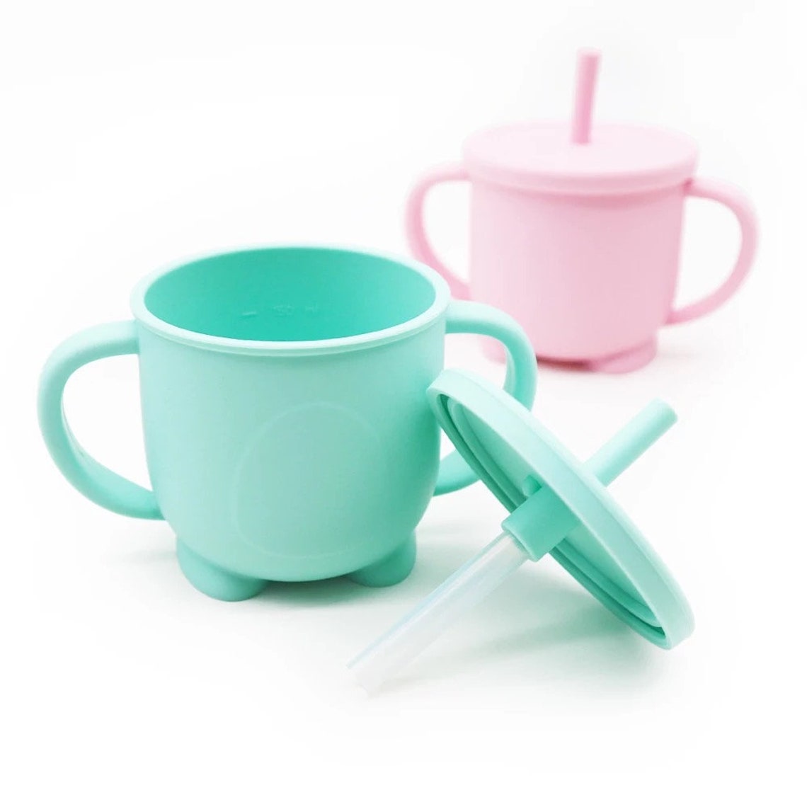 Silicone Baby Training Sippy Straw Cup Baby Learning silicone Etsy