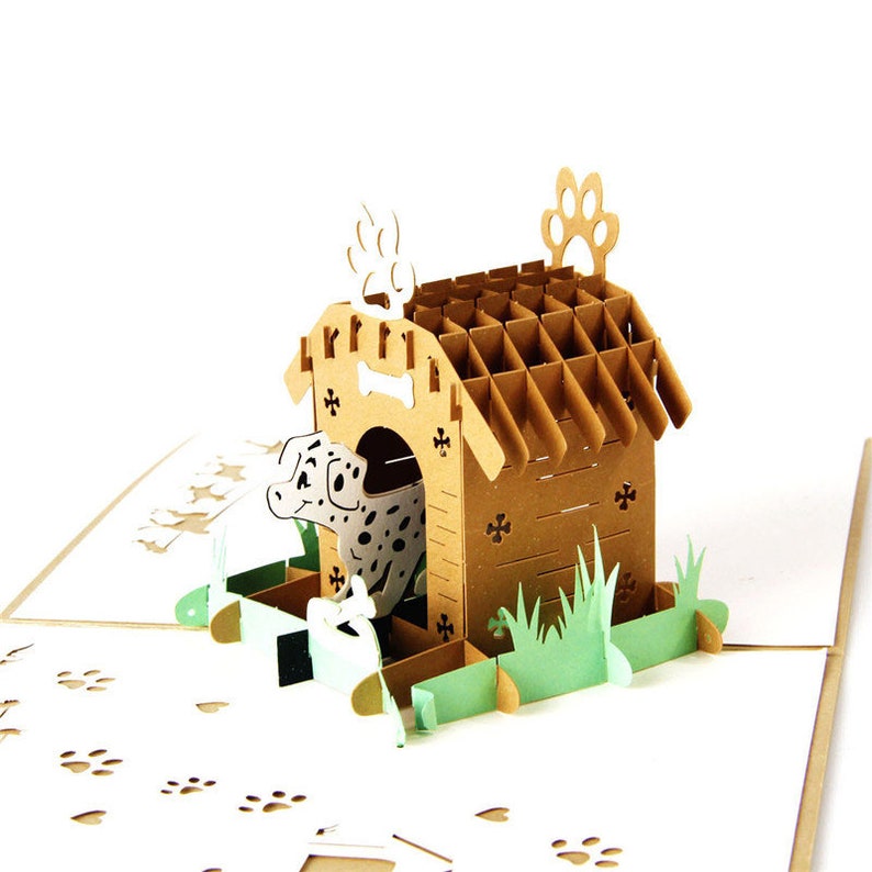Handmade Pet Dog Puppy 3D Pop up Card Dalmatian 3D Birthday - Etsy