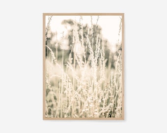 Grass Print, Digital Print, Printable Wall Art, Nature Wall Art, Natural Print, Natural Wall Art, Pastel Print, Wall Art, Rustic Print