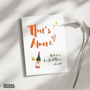 Bridal Shower Signage: That&#39;s Amore (Italian Theme)