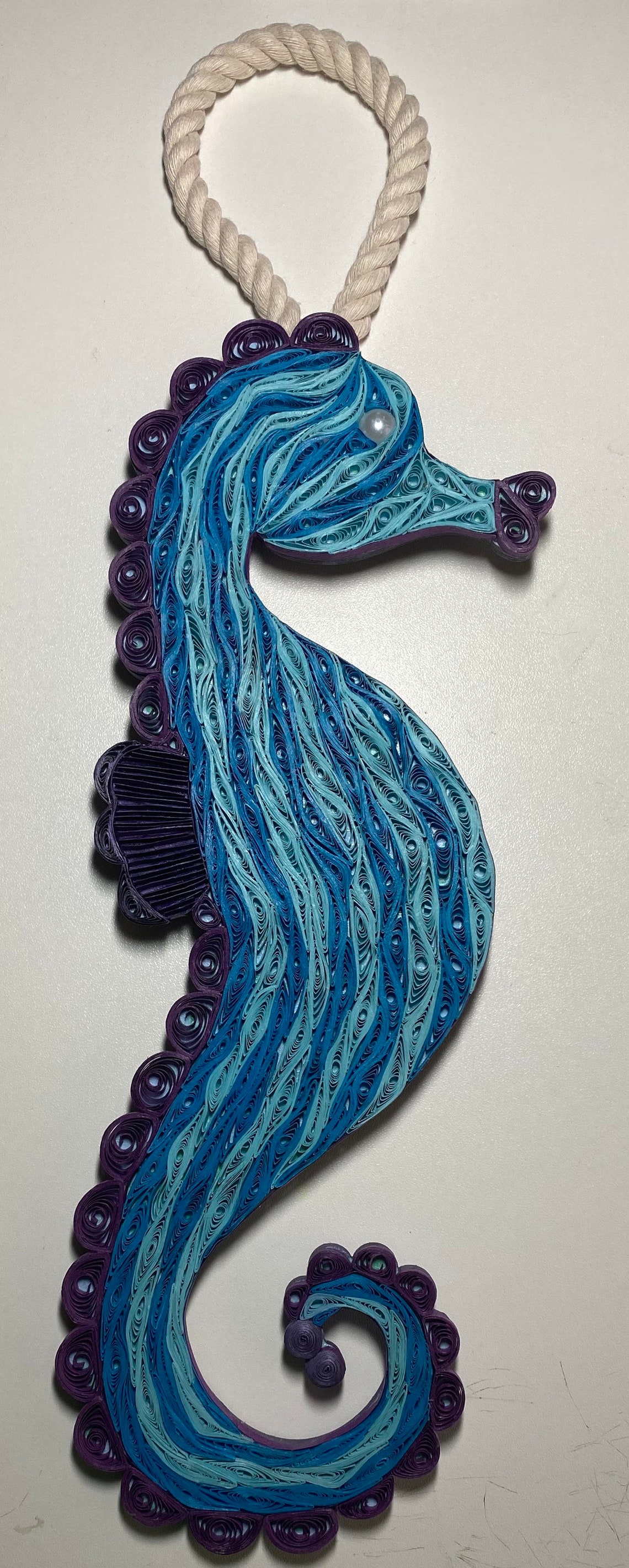 Quilled Seahorse Wall Hanging Etsy UK