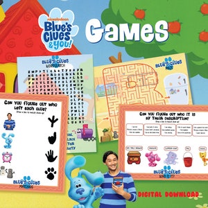 Blue's Clues and You Printable Party Games