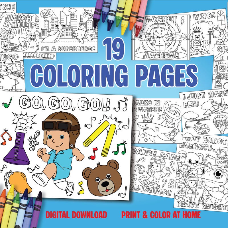 Danny Go Coloring - Etsy