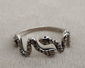 Silver Snake Ring 925 Sterling Silver Snake Head Ring Wraparound Snake Ring Original Silver Ring Snake Jewelry Dainty Ring