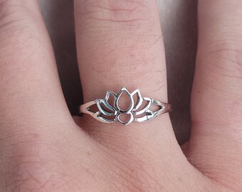 DTZH Rings Jewellery Ring S925 Sterling Silver Retro Inlaid Jasper Lady Lavish Atmosphere Lotus Ring Send Girlfriend Birthday Gift to Dear People DTZH Rings Jewellery Ring S925 Sterling Silver Retro Inlaid Jasper Lady Lavish Atmosphere Lotus Ring Send Girlfriend Birthday Gift to Dear People