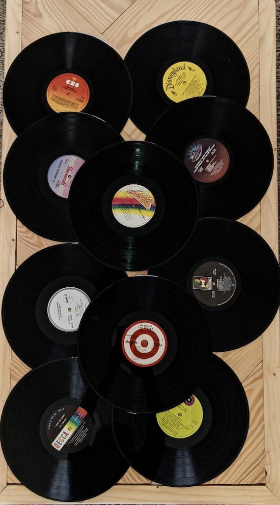 12 Inch Vinyl Records, Crafting, Decorating, Vintage, Various