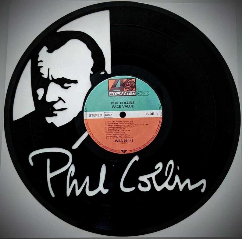Phil Collins Art Vinyl Record Genesis Music Gift Decor Etsy