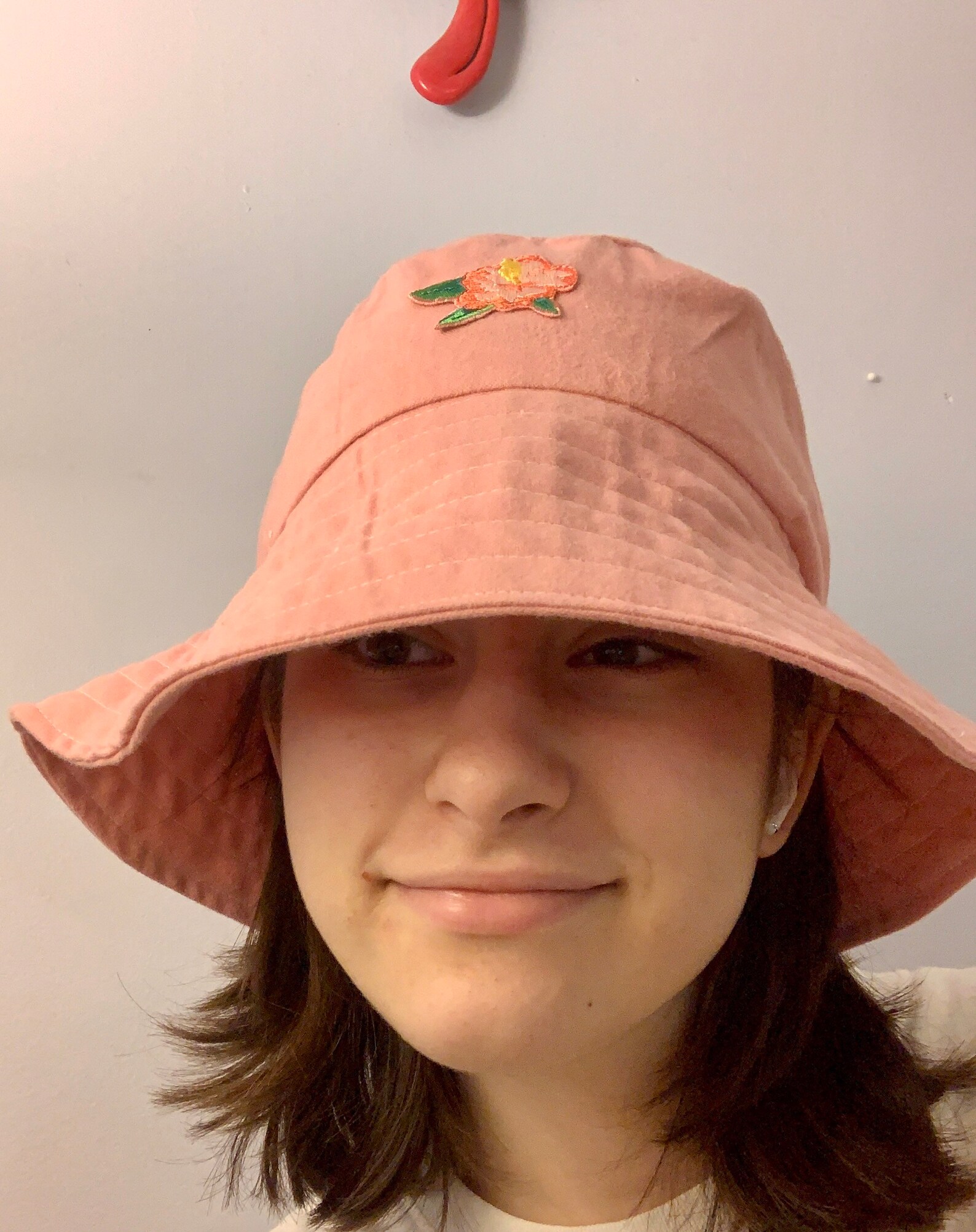 Pink flower bucket hat Etsy