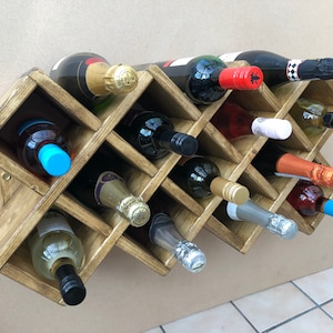 How to make criss cross wine rack sale