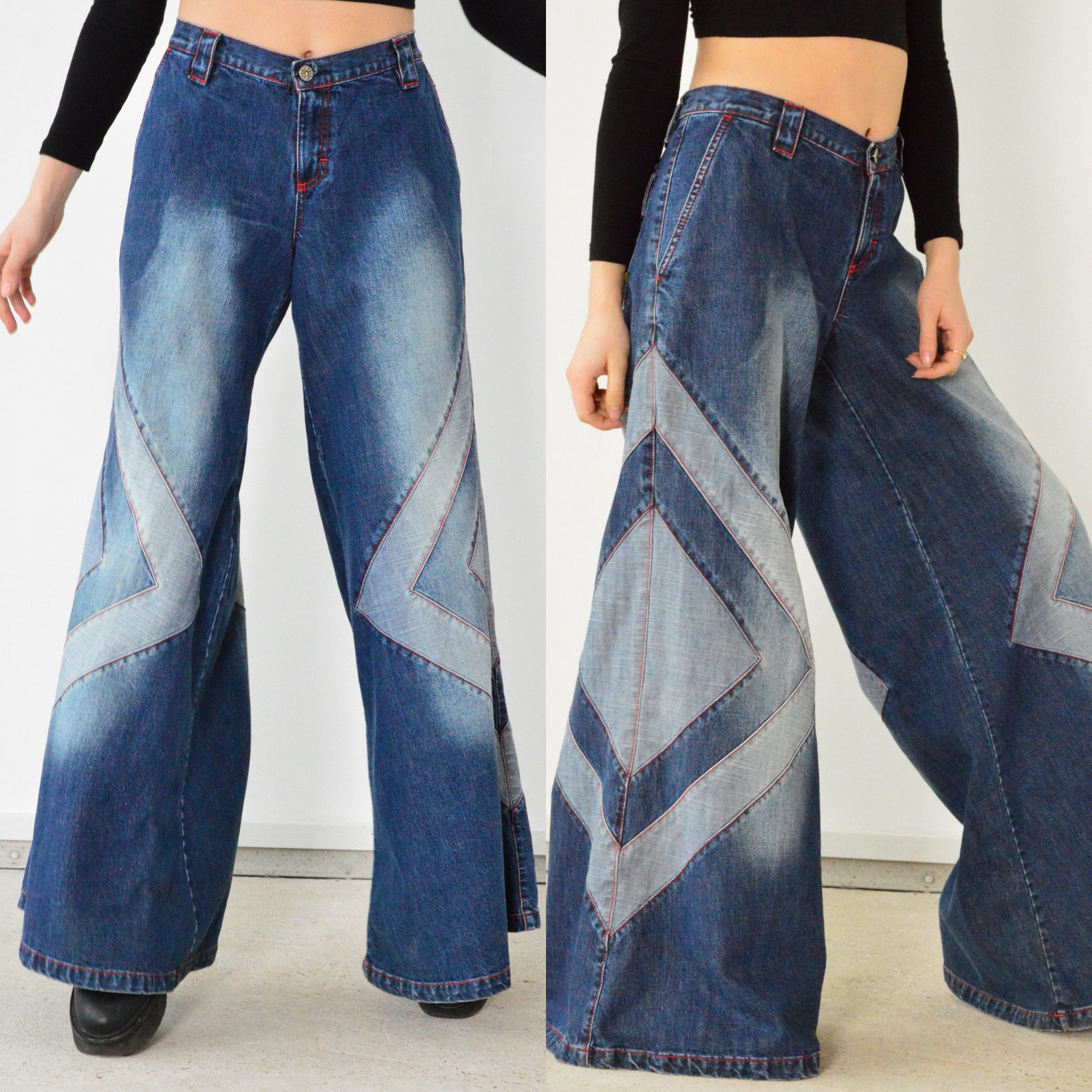 90s wide leg american eagle