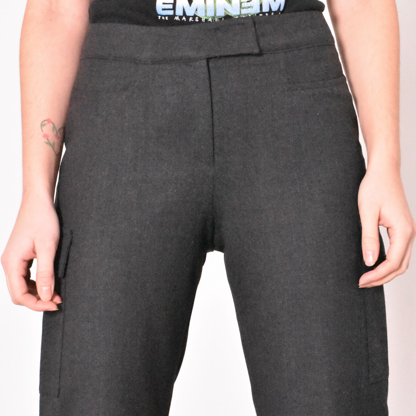 90s cargo pants with tassels
