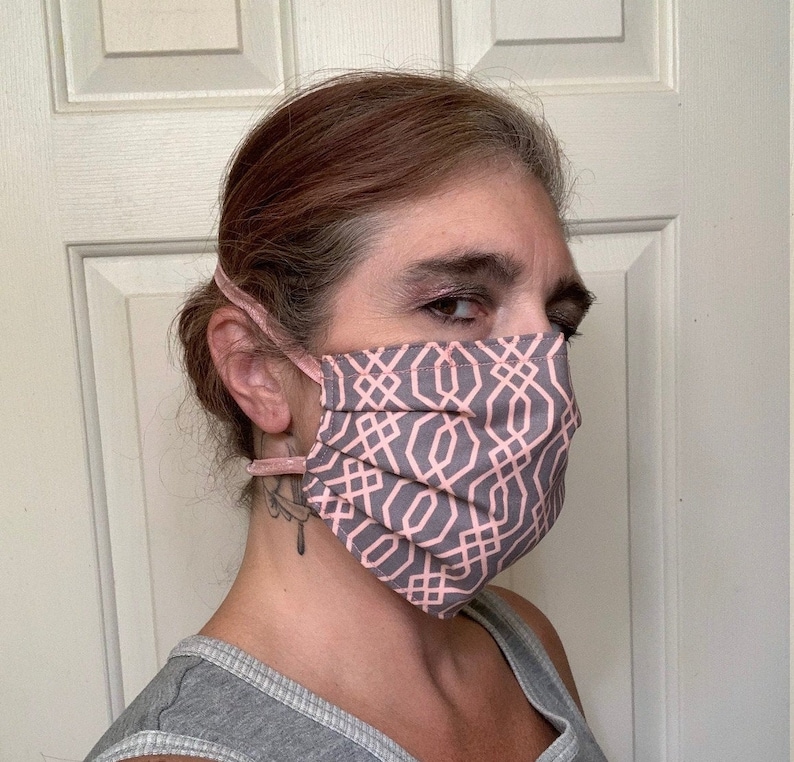 Pleated or Center Seam Face Mask / Covering Etsy