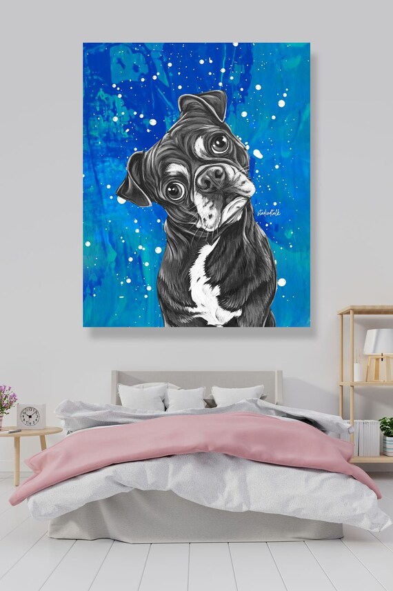 Printable Dog Abstract Digital Art Download Dog Abstract Art Etsy