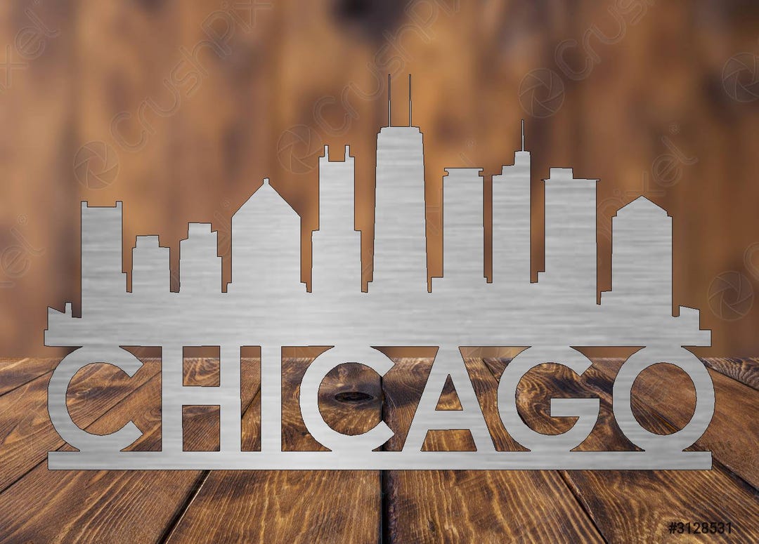 Chicago Skyline - Etsy