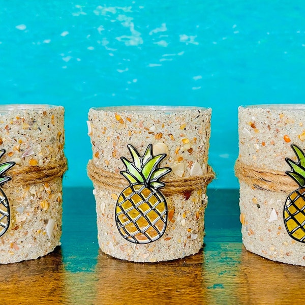 Pineapple Candles, Pineapple Glass Candles, Southern Home Decor, Pineapple Home Decor, Birthday Gifts of Candles, Friend Gifts, Funny Decor