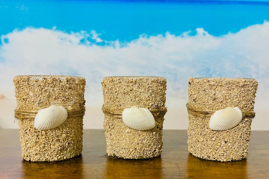 Jamaica Sand Candle, Jamacia Beach Souvenirs, Beach Candle Set, Ocean