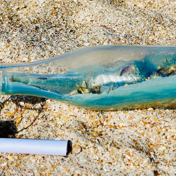 Message in a Bottle, Sand Art Bottles, Romantic Messages in Bottles, Custom Gifts For Her, Anniversary Gifts, Beach Wedding Proposal, Gift