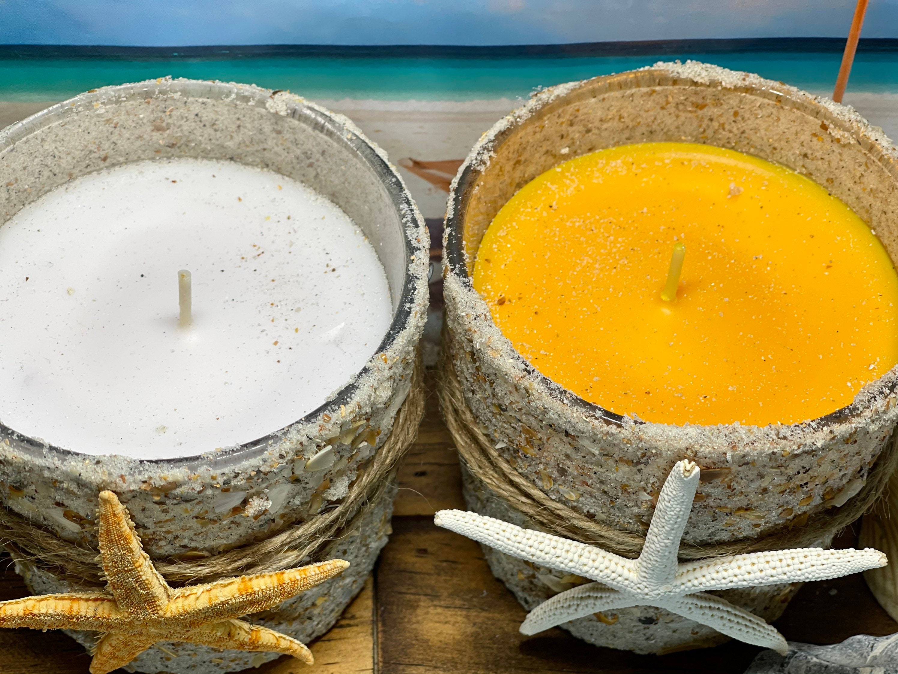 Ocean Scented Candles Large Candles Coastal Gift Set Beach Etsy