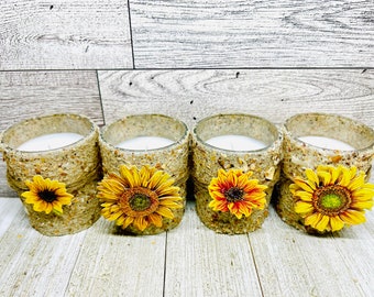 Sunflower tea light holder Clearance
