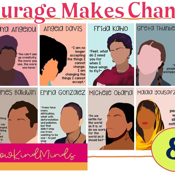 Cottage Chic Changemaker Poster: Downloads für Klassenzimmer, Büro, Bulletin Boards, Inklusion, Empowerment