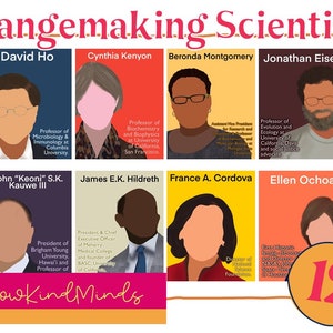 Scientist Changemaker Posters: Downloads for Classroom, Office, Bulletin Boards, Inclusion, Empowerment