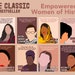 Classic Empowered Women of History, Changemakers Digital Downloads: 8 Printable Images for Classroom, Office, Home, Backgrounds, EWFY
