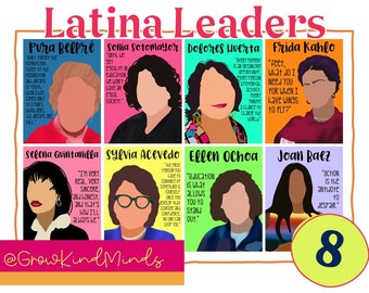 Latina Leaders Changemaker Poster: Downloads für Klassenzimmer, Büro, Bulletin Boards, Inklusion, Empowerment
