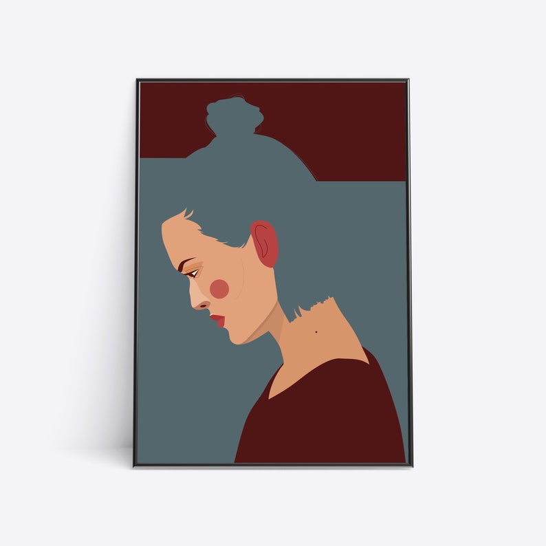 Minimalist Vector Portrait