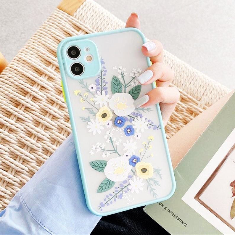 IPhone 12 Case Cute Floral Phone Case iPhone 12 Pro Max Case Etsy