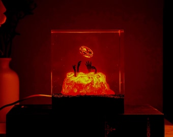 Ring Epoxy Resin Lamp, Lord of the Rings Epoxy Resin Lamp,Lord of the Rings Epoxy Resin Night Light,Lord of the Rings Gifts for He