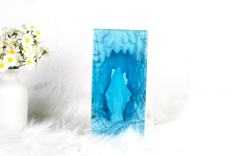 Jesus Night Lamp, Christmas Resin Light, Easter Gift,Christmas Day Gift, Christmas Night Light Gift for Friend,Big Jesus Resin Lamp for Him Virgin Mary
